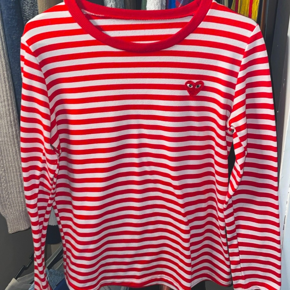 Comme Des Garcons T Shirts And Polos Red